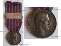 Italy WWI Libya Campaign Commemorative Medal with 2 Clasps 1917-18 1918-19 by Giorgi & the Italian Royal Mint