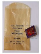 Italy WWII Occupation of Albania Commemorative Badge for the Campaign Against Greece & Yugoslavia for Albanian & Italian Troops with Envelope of Issue by SIM
