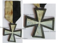 Italy WWII Snow Cross of the CSIR (Commemorative Cross of the Italian Expeditionary Corps in Russia) 1941 1942 in Zinc by Lorioli