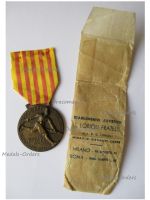 Italy WWII Ethiopian Campaign Commemorative Medal for the Askaris Native Eritrean Army Corps 1935 1937 Bronze Class by Lorioli & Morbiducci in Envelope of Issue