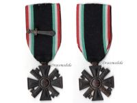 Italy WWII MVSN Blackshirts Militia Long Service Cross for 10 Years with Sword