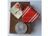 Japan WWII Membership Medal of the Japanese Red Cross Society Boxed in Aluminum with Ribbon Stickpin