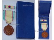 South Korea RoK Korean War Service Medal 1950 1953 Boxed with Ribbon Bar