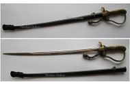 Germany Prussia WWI Officer's Sword Letter Opener M1873 for the Artillery Regiments MINI