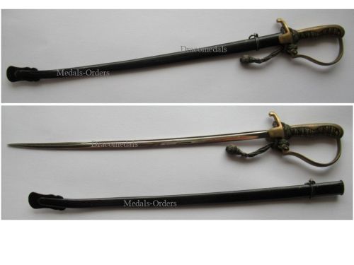 Germany Prussia WWI Officer's Sword Letter Opener M1873 for the Artillery Regiments MINI