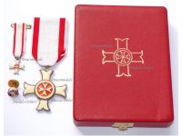 Maltese Sovereign Military Hospitaller Order of Saint John of Jerusalem Rhodes & Malta Knight's Set Order pro Merito Melitensi Boxed by Cravanzola