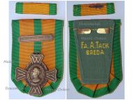 Netherlands WWII Commemorative Cross with Clasp Krijg Ter Zee 1940 1945 by Kon. Begeer with Ribbon Bar