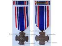 Netherlands WWI Mobilization Cross 1914 1918 by Begeer with Ribbon Bar