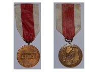 Poland Merit National Defence Military Medal 1966 Polish Communism People's Republic Decoration