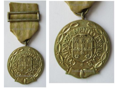Portugal Exemplary Conduct Medal Gold 1st Class 1949 1971