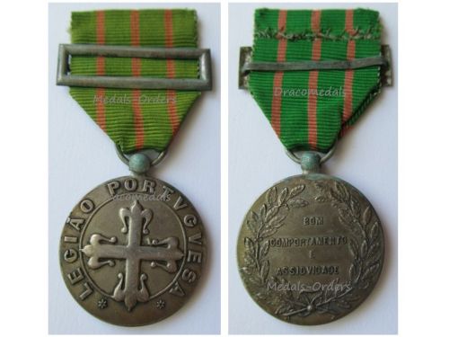 Portugal WWII Medal of the Portuguese Legion for Good Conduct & Diligence Silver 2nd Class