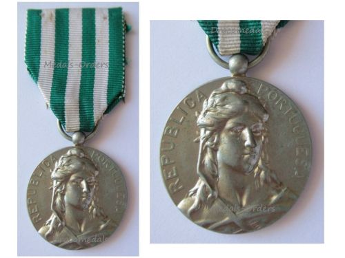 Portugal WWI Exemplary Conduct Medal Silver 2nd Class 1910 