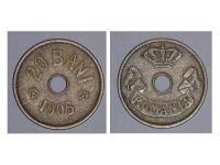 Romania Coin 20 bani 1905 King Carol Romanian Kingdom Cupro Nickel Circulated