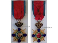 Romania WWII Royal Order of the Romanian Star Officer's Cross Military Division 2nd Type 1937 1944