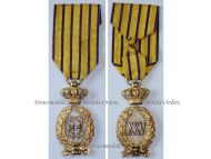 Romania WWI Officer's Honor Badge for 25 Years Military Service 1st type 1872 1930