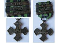 Romania WWI Commemorative War Cross 1916 1918 with 3 Clasps (Ardeal, Carpati, 1918)