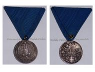 Serbia Medal for Zealous Service Silver Class (Balkan Wars 1912 1913 & WWI 1914 1918) 30mm