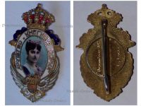 Serbia WWI Honorary Badge of the Princess Zorka of Montenegro Society of Serb Women by Huguenin Freres