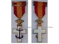 Spain WWI Order of Naval Merit Cross 1st Class with White Distinction 1870 1925