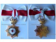 Spain WWII Order of the Spanish Red Cross Knight's Star on Ladies Bow 1936 1943
