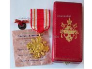 Vatican Pro Ecclesia et Pontifice Gold Cross I Class Pope St John XXIII 1958 1963 Boxed by Tamfani & Bertarelli