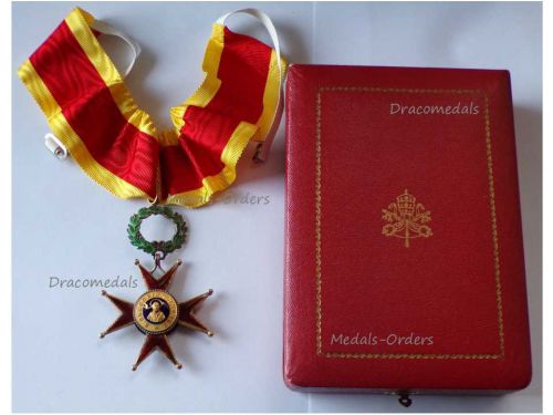 Vatican WWII Order of Saint Gregory Commander's Cross Boxed by Casazza