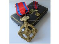 Vatican WWII Lateran Cross 1st Class Gold 1903 Boxed Set with Miniature 2nd Type by S. I. Arte della Medaglia (SIM Roma)