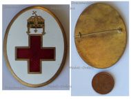 Hungary WWI WWII Hungarian Red Cross Badge for Doctors and Medics 1920 1945