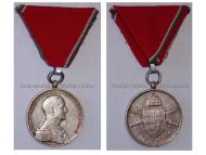 Hungary WWII Admiral Horthy's Silver Medal for Bravery 1939 1944 by Beran
