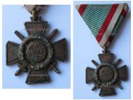 Hungary WWII Fire Cross 1941 for Combatants 1943 Issue