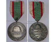 Hungary WWΙ Commemorative Medal Pro Deo et Patria for Combatants on Ribbon for German Recipients