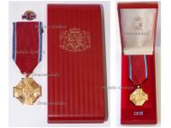 Luxembourg Order of Merit of the Grand Duchy Gold Medal and Lapel Pin Set Boxed by Artec Creations 