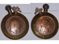 France WWI Trench Art Petrol Lighter Marianne & King Edward VII