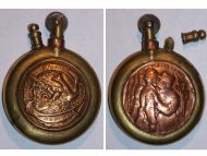 France WWI Trench Art Petrol Lighter Victory in the Battle of the Marne The Allied Sword Kills the German Eagle and The Decoration of the French Heroes 1914 1918