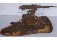 France WWI Trench Art Hotchkiss Machine Gun M1914 Inkwell by Malespina & Richer