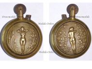 France WWI Trench Art Petrol Lighter Erotic Naked Female