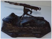 France WWI Trench Art Hotchkiss Machine Gun M1914 Inkwell Camp de Sissone by Ouveb