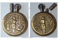 France WWI Trench Art Petrol Lighter Erotic Naked Female