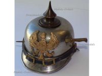 France WWI Trench Art French Bayonet Stabs Prussian Spiked Helmet Inkwell with the Eagle Emblem