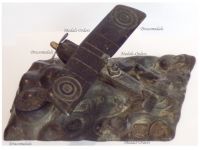 France WWI Patriotic Inkwell SPAD S. XIII Biplane Fighter Aircraft of Escadrille N.3 "The Storks" by Richer