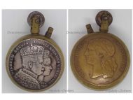 France Trench Art Patriotic Lighter King Wilhelm Queen Augusta Prussia and Marianne Signed by Barre