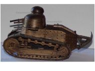 France WWI Trench Art French Renault FT17 Tank Inkwell 1914 1918