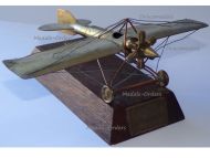Germany WWI Trench Art Fokker Eindecker E.III Fighter Aircrafton on Base Inscribed Champagne 1914 1917