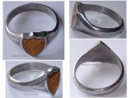 France WWI Trench Art Patriotic Ring for the Battle of Verdun (Desk Weight)