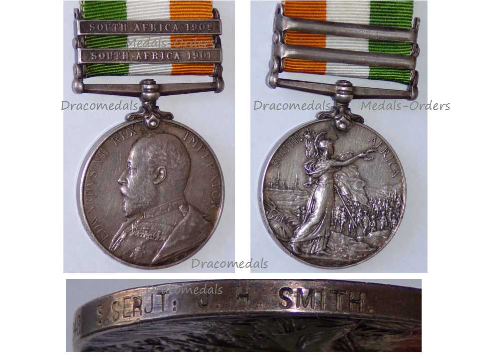Britain King S South Africa Military Medal Bars 1901 1902 British