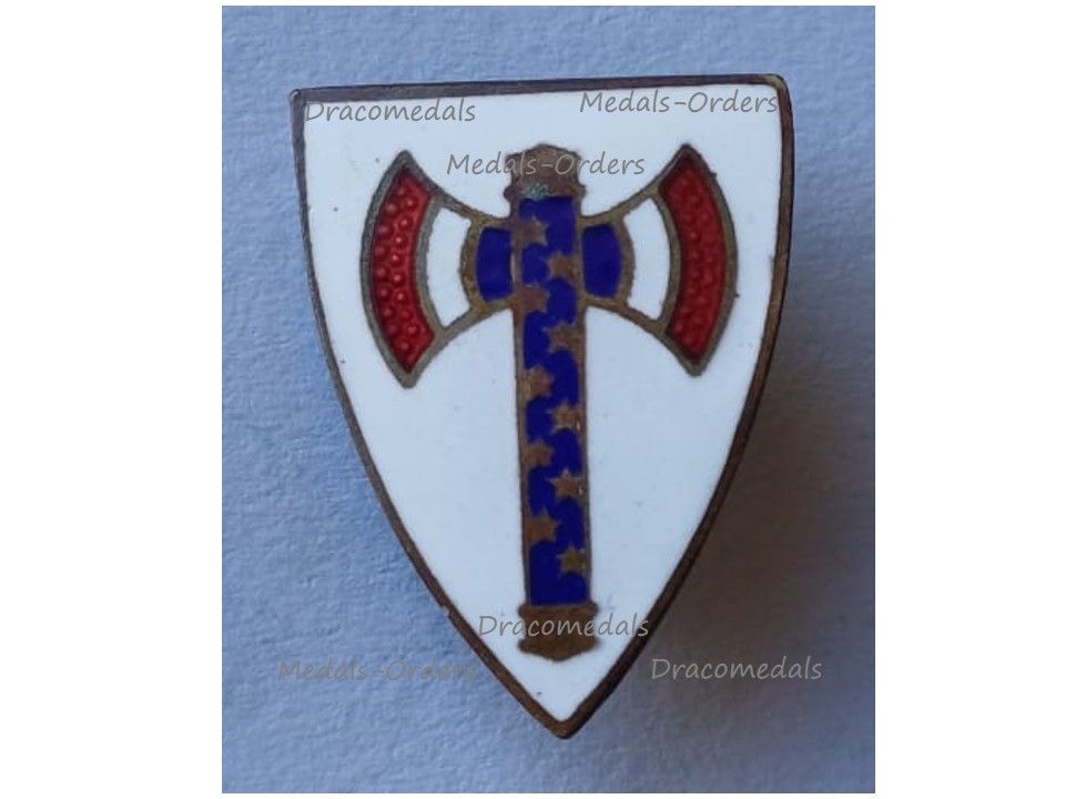 France WWII French Order Gallic Francisque badge Vichy Government